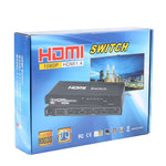 مفتاح HDMI بخمسة منافذ بدقة Full HD 1080P مع جهاز تحكم عن بعد ومؤشر LED، مع مؤشر LED