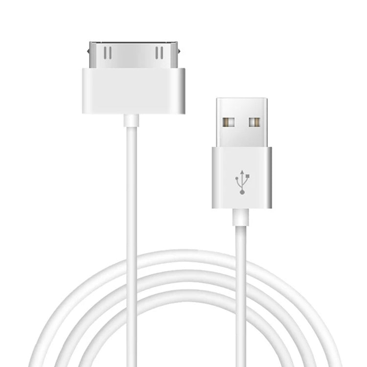 كابل USB مزدوج الجوانب بطول 2م لمزامنة البيانات والشحن لأجهزة iPhone 4 و 4S / iPhone 3GS / 3G / iPad 3 / iPad 2 / iPad / iPod Touch، 2م