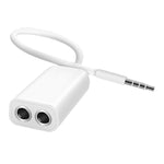 Aux Audio Cable 3.5mm to 2 x Female Splitter Adapter, Compatible with Phones, Tablets, Headphones, MP3 Player, Car/Home Stereo & More