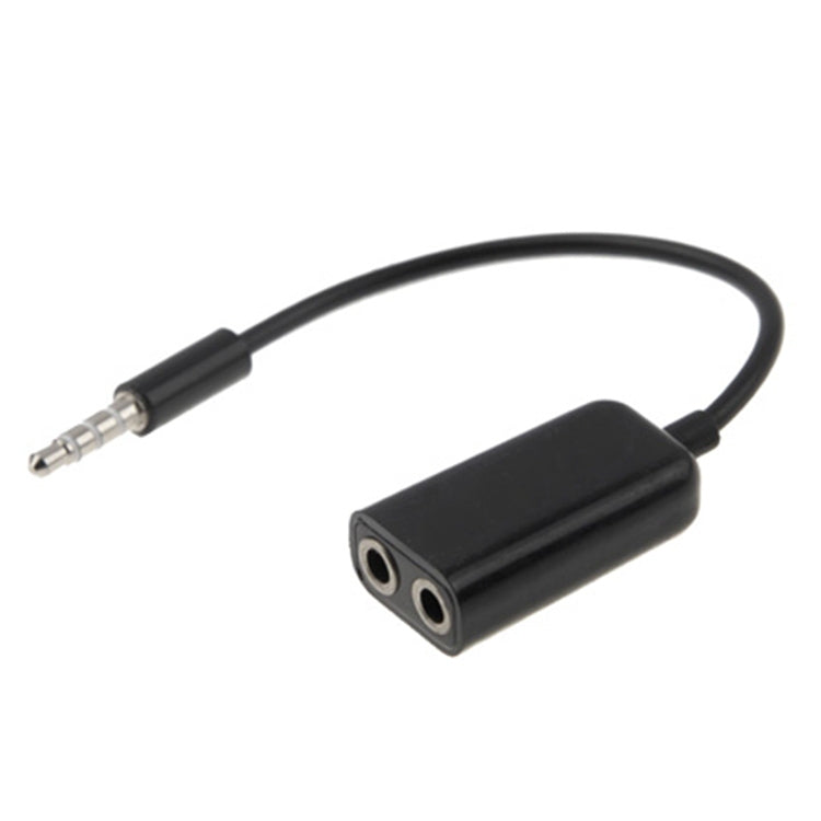 كابل صوت ستيريو Aux 3.5mm ذكر إلى محول مقسم 2 أنثى، متوافق مع الهواتف والأجهزة اللوحية وسماعات الرأس ومشغلات MP3 وأنظمة الصوت في السيارة والمنزل والمزيد