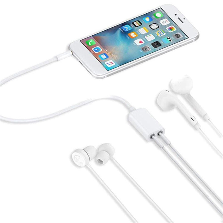 كابل صوت ستيريو Aux 3.5mm ذكر إلى محول مقسم 2 أنثى، متوافق مع الهواتف والأجهزة اللوحية وسماعات الرأس ومشغلات MP3 وأنظمة الصوت في السيارة والمنزل والمزيد
