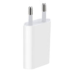 محول شاحن USB عالي الجودة 5V / 1A بقابس الاتحاد الأوروبي لأجهزة iPhone وGalaxy وHuawei وXiaomi وLG وHTC وغيرها من الهواتف الذكية والأجهزة القابلة لإعادة الشحن