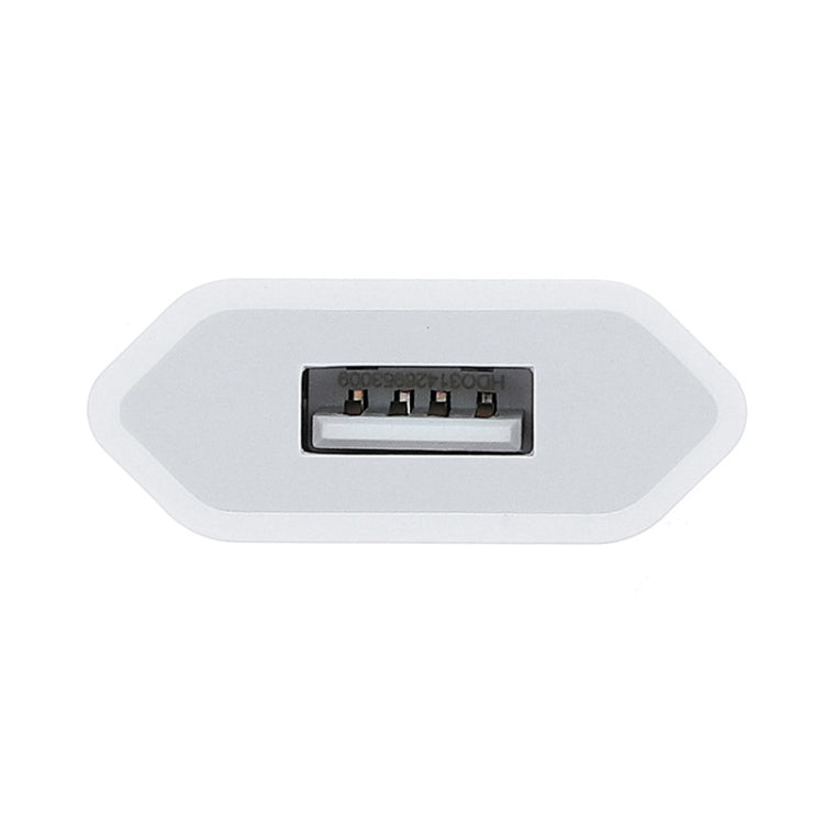محول شاحن USB عالي الجودة 5V / 1A بقابس الاتحاد الأوروبي لأجهزة iPhone وGalaxy وHuawei وXiaomi وLG وHTC وغيرها من الهواتف الذكية والأجهزة القابلة لإعادة الشحن