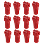 12 PCS Red ABS Display Hook / Security Lock Hook, 5.0mm Lock Hook Red, 6.0mm Lock Hook Red