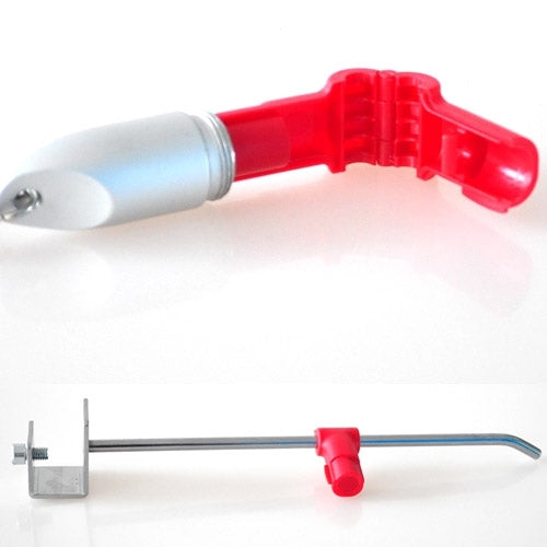 12 PCS Red ABS Display Hook / Security Lock Hook, 5.0mm Lock Hook Red, 6.0mm Lock Hook Red