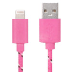 كابل شحن ونقل بيانات USB بنمط شبكة نايلون بطول 3 أمتار لأجهزة iPhone و iPad