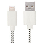 كابل شحن ونقل بيانات USB بنمط شبكة نايلون بطول 3 أمتار لأجهزة iPhone و iPad