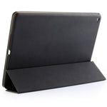 3-fold Naturally Treated Smart Leather Case with Sleep / Wake-up Function & Holder for iPad Air 2