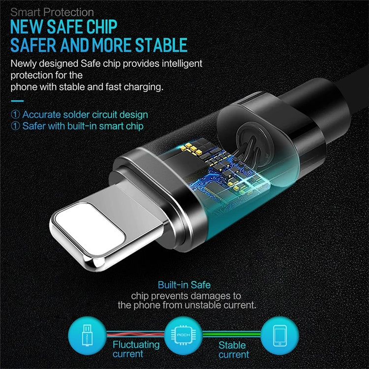 كابل بيانات / شاحن 8 دبابيس إلى USB 2.0، طول الكابل: 20 سم