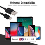 كابل بيانات / شاحن 8 دبابيس إلى USB 2.0، طول الكابل: 20 سم