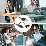 كابل شحن ومزامنة بيانات بطول 1 متر MFI 2 في 1 بمنفذ 8 بن + Micro USB 2.0 ذكر إلى USB