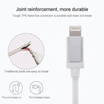 كابل بيانات / شاحن 8 دبابيس إلى USB برأس معدني بنمط شبكي، طول الكابل: 1م