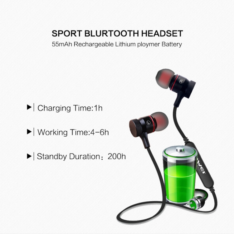 سماعات أذن رياضية لاسلكية بلوتوث awei A920BL ستيريو