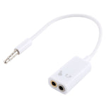 3.5mm Aux Audio Splitter Cable, Compatible with Phones, Tablets, Headphones, MP3 Player, Car/Home Stereo & More