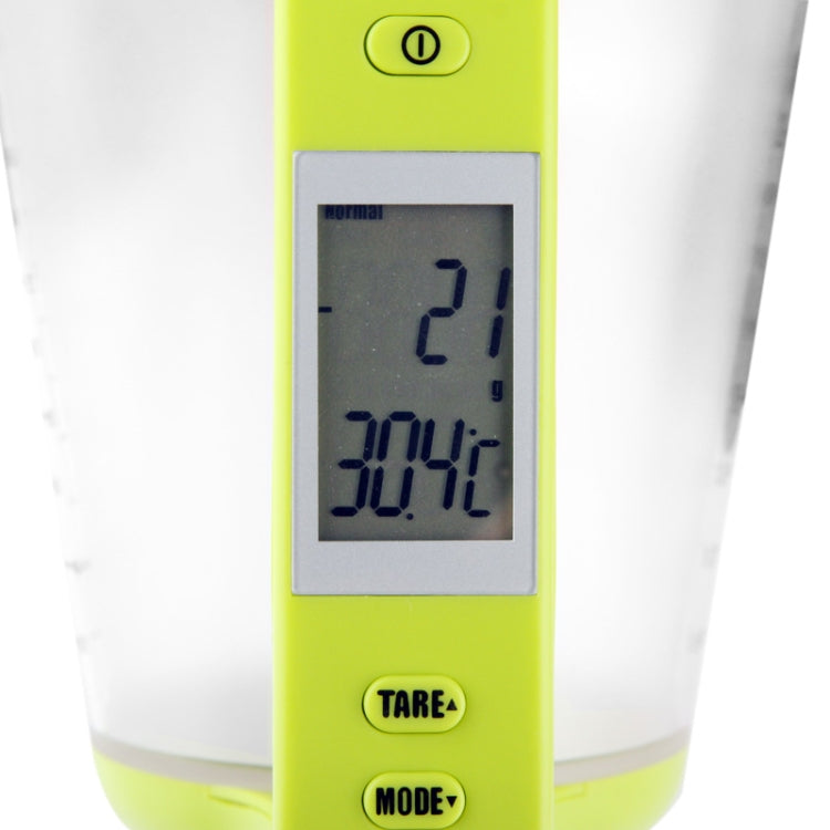 Digital Scale with Measuring Cup / Thermometer, Green