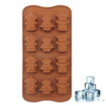 Lovely Robot Shape 12-Grid Ice Cube Tray, 12-Grid