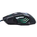 7 Buttons with Scroll Wheel 5000 DPI LED Wired Optical Gaming Mouse for Computer PC Laptop, X7 7 Buttons (Black)