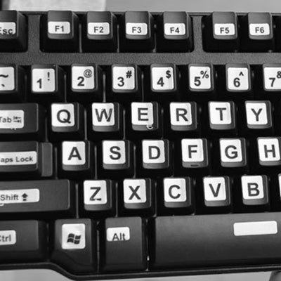 Arabic Learning Keyboard Layout Sticker for Laptop / Desktop Computer Keyboard, Arabic (Black)