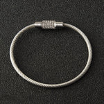 Outdoor Camping Multifunctional Steel Wire Rope Ring / Stainless Steel Wire Key Chain, Key Chain