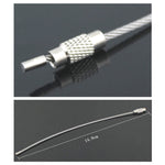 Outdoor Camping Multifunctional Steel Wire Rope Ring / Stainless Steel Wire Key Chain, Key Chain