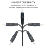 كابل طاقة USB ذكر إلى DC 2.5 × 0.7 مم، الطول: 1.2 م
