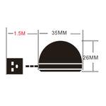 USB-2W 5V 140-150Lumens 6 LED, White Light, Warm White Light