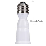 E27 to E27 Light Lamp Bulbs Extension Adapter Converter, Length: 95mm