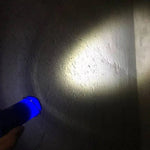 LED Flashlight Camping Lamp Handy Aluminum Ultra Bright Telescopic Torch with Clip