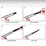 Stainless Steel, White Light, Blue Light