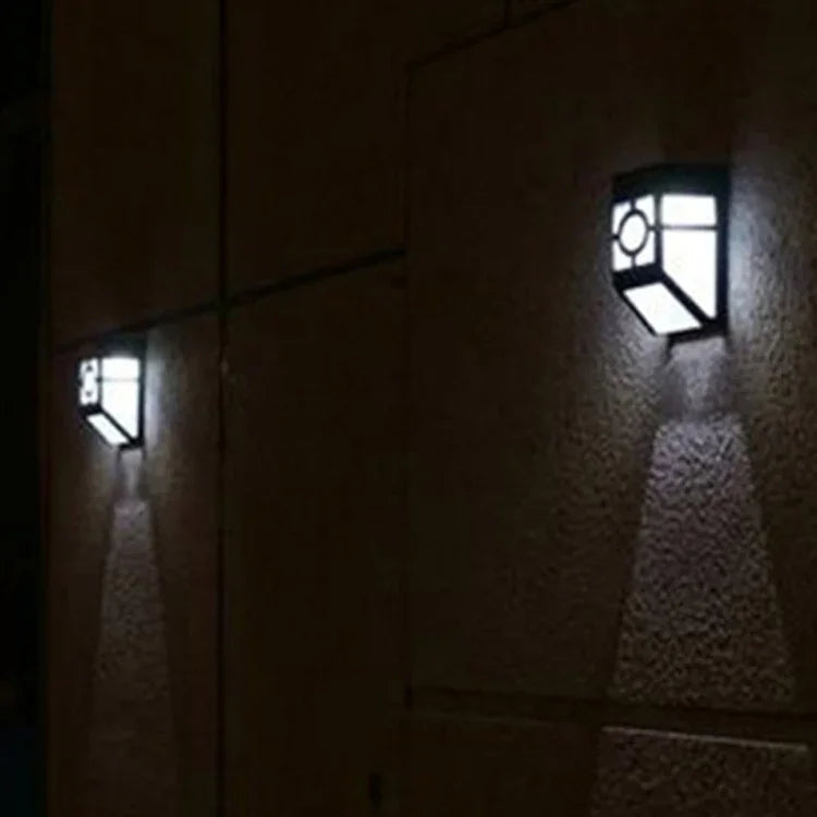 2 LED  Fence Lamp Solar Wall Mounted Light, S-LED-3090W, S-LED-3090WW