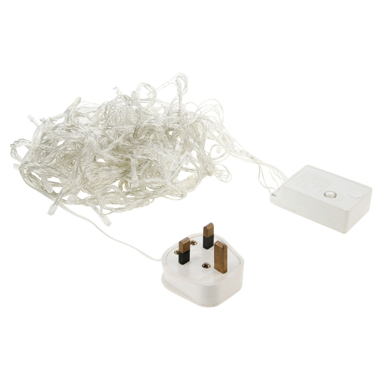 For Christmas Party, 100 LED White Light, with 8 Functions Controller, 220V, UK Plug