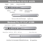Laptop Frosted Hard Protective Case for MacBook Pro 13.3 inch A1278 (2009 - 2012), Multicolor