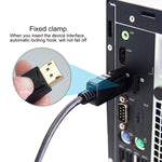 كابل محول من DisplayPort ذكر إلى HDMI ذكر، الطول: 1.8 متر، DP إلى HDMI ذكر أبيض، DP إلى HDMI ذكر (مطلي بالذهب)