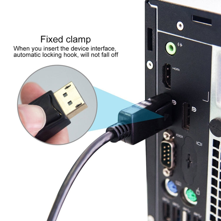 كابل محول من DisplayPort ذكر إلى HDMI ذكر، الطول: 1.8 متر، DP إلى HDMI ذكر أبيض، DP إلى HDMI ذكر (مطلي بالذهب)