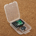 100Pcs Transparent Plastic Storage Card Box for SD Card + Micro SD Card(TF Card), SD+TF Card