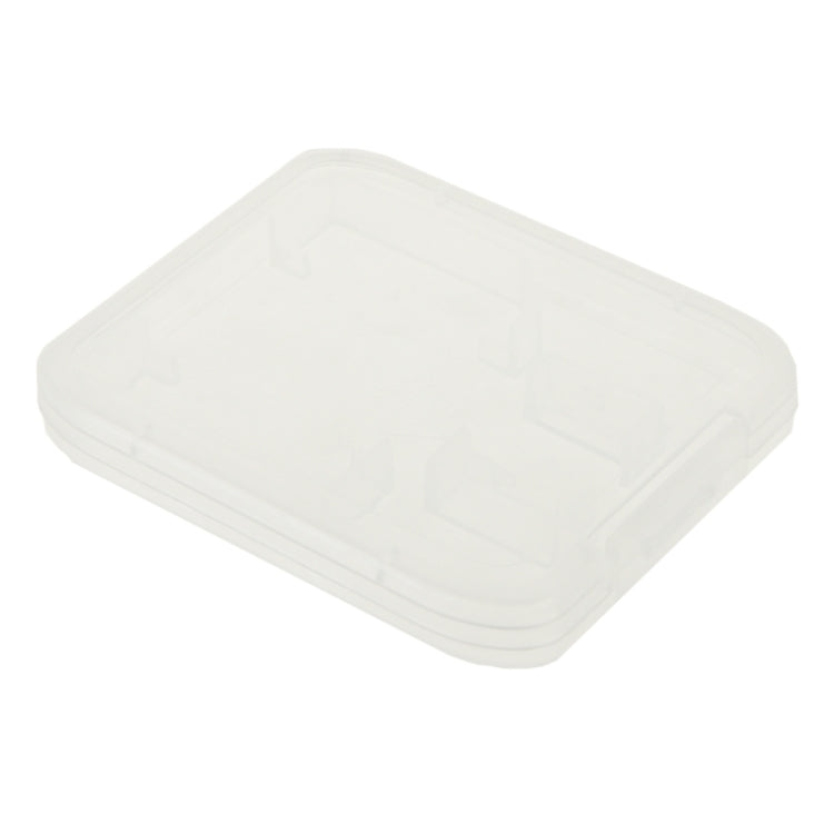 100Pcs Transparent Plastic Storage Card Box for SD Card + Micro SD Card(TF Card), SD+TF Card
