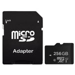 256GB High Speed Class 10 Micro SD(TF) Memory Card from Taiwan, Write: 8mb/s, Read: 12mb/s (100% Real Capacity), 256GB Naked Card