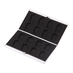 16 in 1 Memory Card Protective Case Box for 16 TF Cards, 8 TF + 8 TF Silver