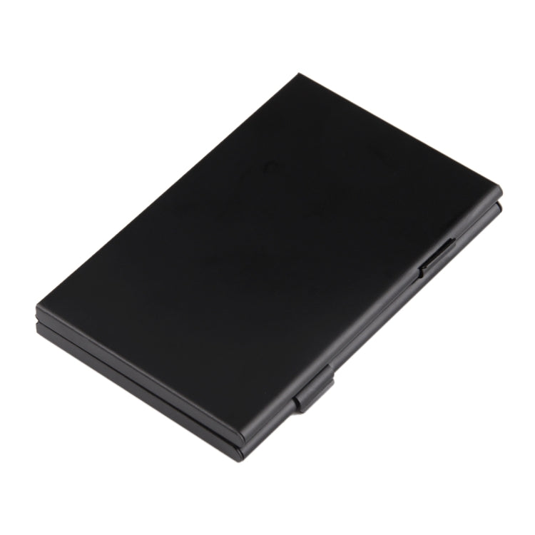 15 in 1 Memory Card Aluminum Alloy Protective Case Box for 3 SD + 12 TF Cards, 3 SD + 12 TF Black