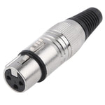 محول موصل ميكروفون XLR أنثى 3 دبابيس، أنثى