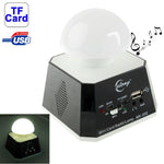 مكبر صوت CT-0019 مع أضواء LED متعددة وراديو FM، يدعم بطاقة TF