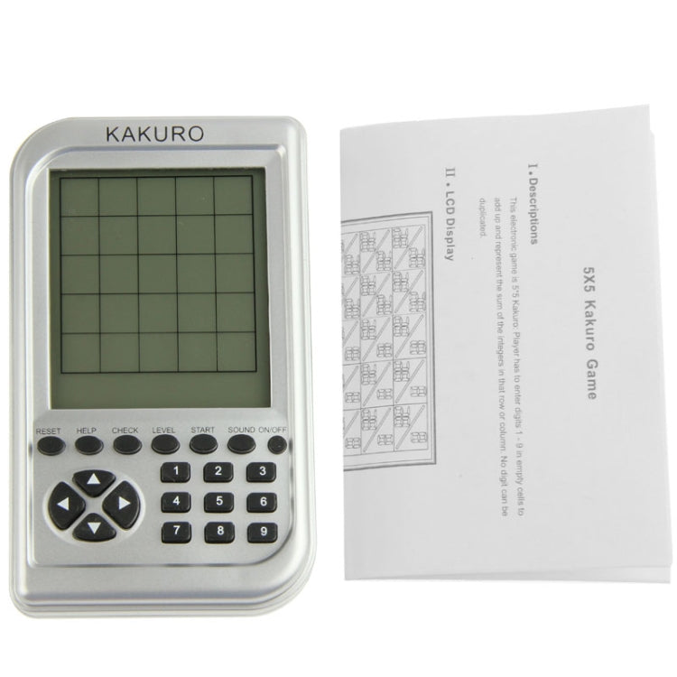 5 x 5 Electronic Kakuro Game Big Screen Squared Machine, Nine Palaces Sudoku Game Machine