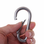 M7 Stainless Steel Carabiner Spring Hook Multi-tool Mountaineering Buckle Lock Camping Hook Rope, Inner Diameter: 6.84mm, M7