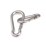 M6 Stainless Steel Carabiner Spring Hook Multi-tool Mountaineering Buckle Lock Camping Hook Rope, Inner Diameter: 5.8mm, M6