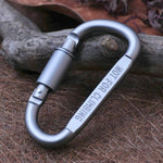 2PCS Multi-function High Quality Aluminum Alloy D Shape Camping  Hang Buckle Carabiner, 2PCS Aluminum Alloy