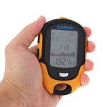 SUNROAD Multifunction LCD Digital Altimeter with Compass & Barometer & Thermometer & Hygrometer & Weather Forecast & LED Torch and Clock, Multifunction
