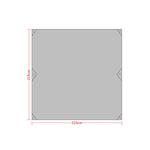 Waterproof Oxford Cloth 420D Oxford Material Camping Picnic Beach Tent Roof Tarp (Size: 215x215cm), 215x215cm Amry Green, 215x215cm Grey, 215x215cm Blue, 215x215cm Orange