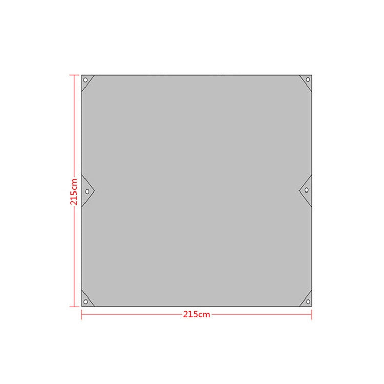 Waterproof Oxford Cloth 420D Oxford Material Camping Picnic Beach Tent Roof Tarp (Size: 215x215cm), 215x215cm Amry Green, 215x215cm Grey, 215x215cm Blue, 215x215cm Orange
