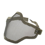 Half Face Net Mesh Style Protection Mask with Elastic Strap, Net Mesh Style Mask (Army Green)