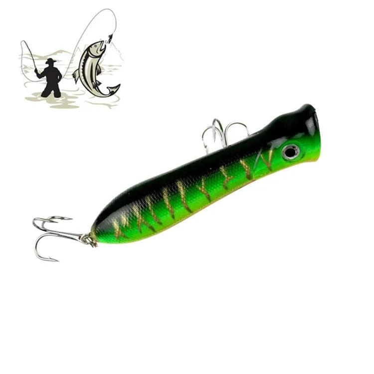 8cm Shrimp Mouth Type Water Surface Popper Lure Hit Water Waves Climb Fishing Bait, Random Color Delivery, 8cm Shrimp Mouth Type